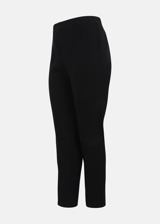 Toni T. Stretch Poplin Slim Leg Pant in Black