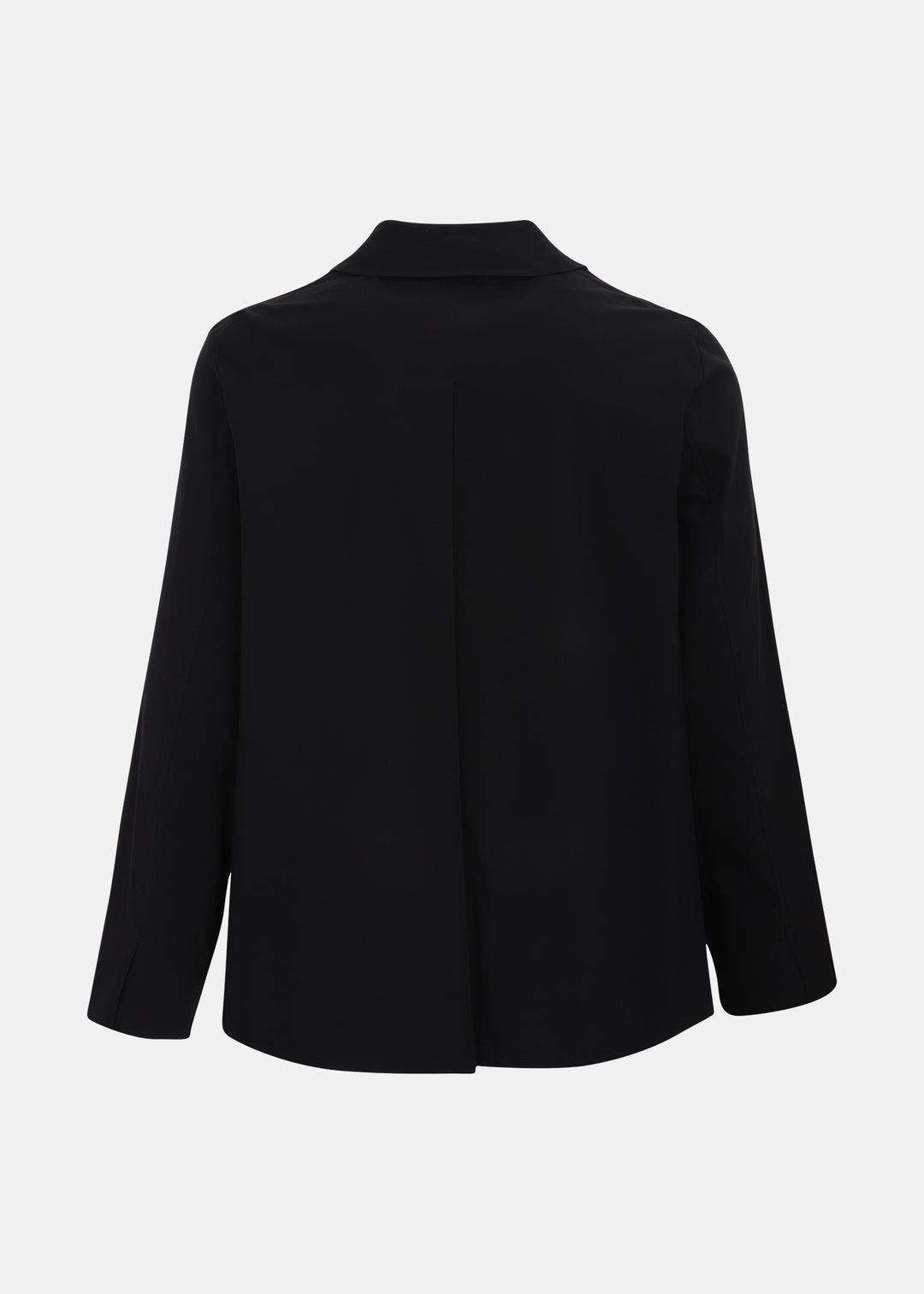 Toni T. Stretch Poplin Jacket with pleat back in Black