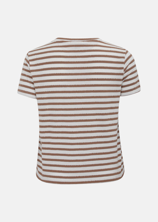 Sanctuary Perfect Textured S/S Striped Tee in Valle Stripe