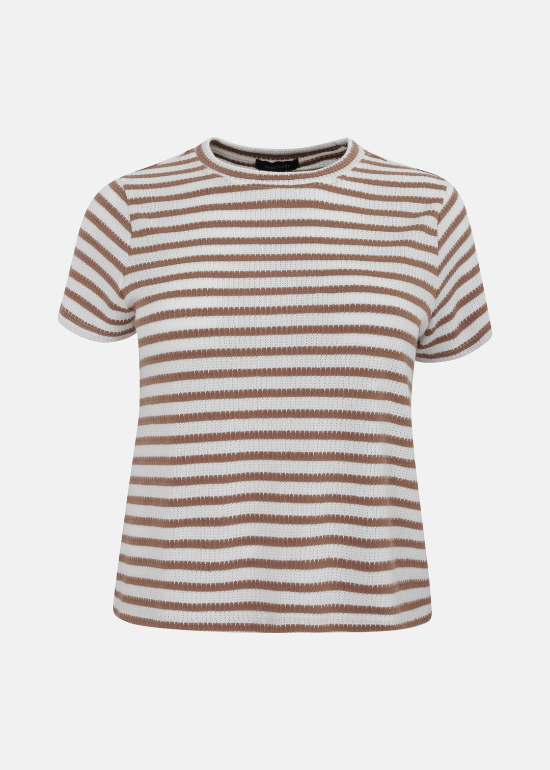 Sanctuary Perfect Textured S/S Striped Tee in Valle Stripe