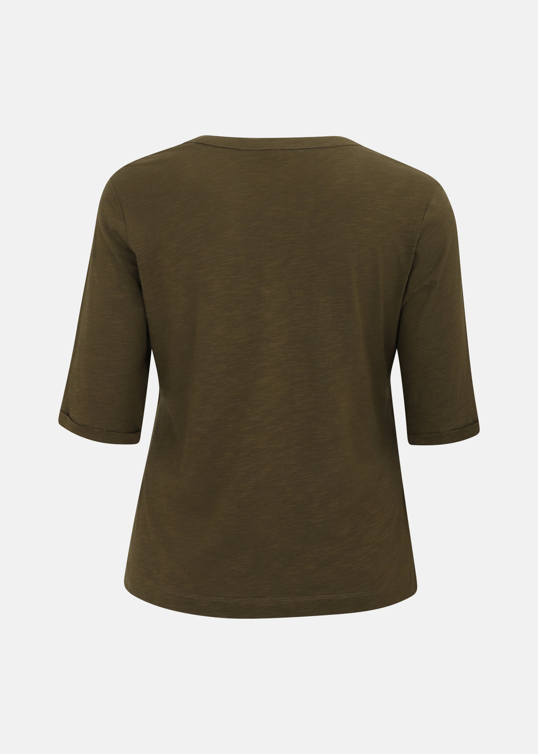Sanctuary Dolce Notch Neck Tee in Forage Green
