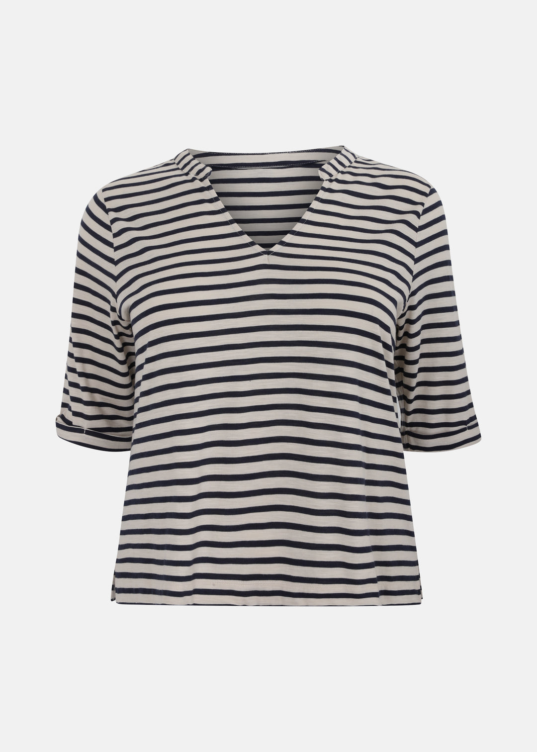 Sanctuary Dolce Notch Neck Tee in Navy Blazer
