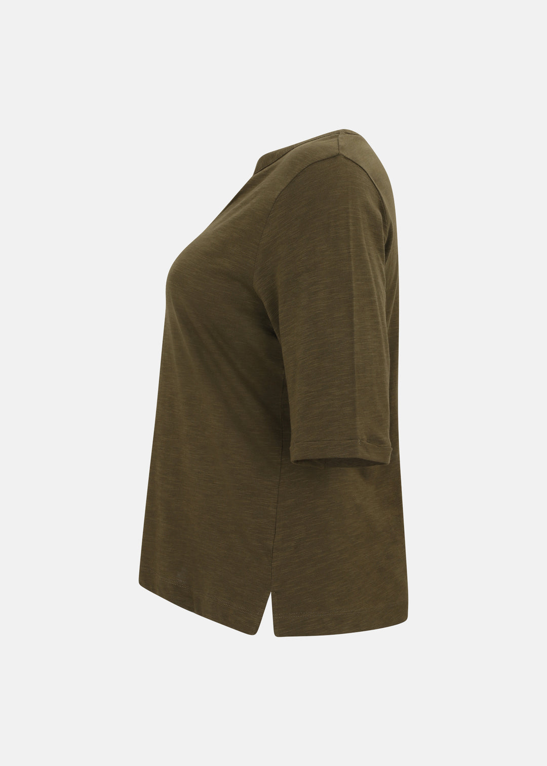 Sanctuary Dolce Notch Neck Tee in Forage Green