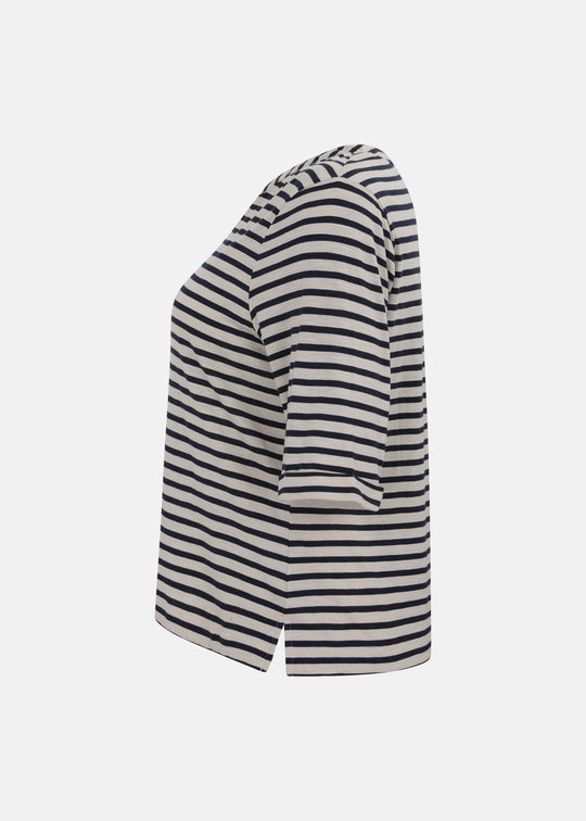 Sanctuary Dolce Notch Neck Tee in Navy Blazer