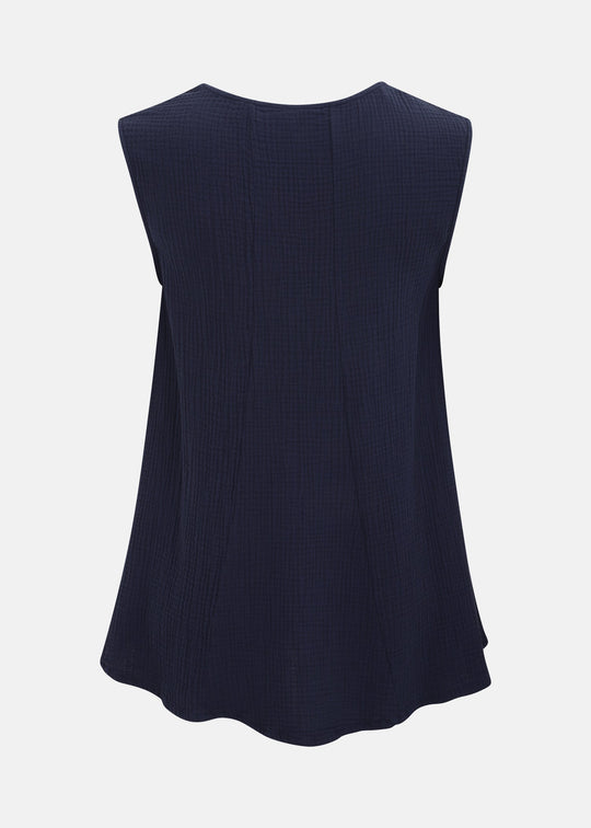 Bryn Walker Cotton Gauze Huxley Tank in Stargaze — STARGAZE