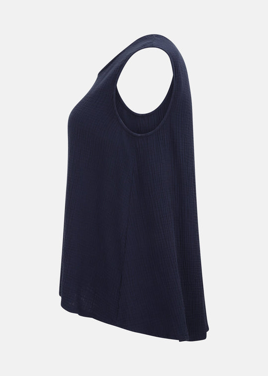 Bryn Walker Cotton Gauze Huxley Tank in Stargaze — STARGAZE