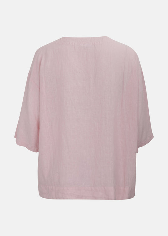 Bryn Walker Light Linen Resort shirt in Hoya — HOYA
