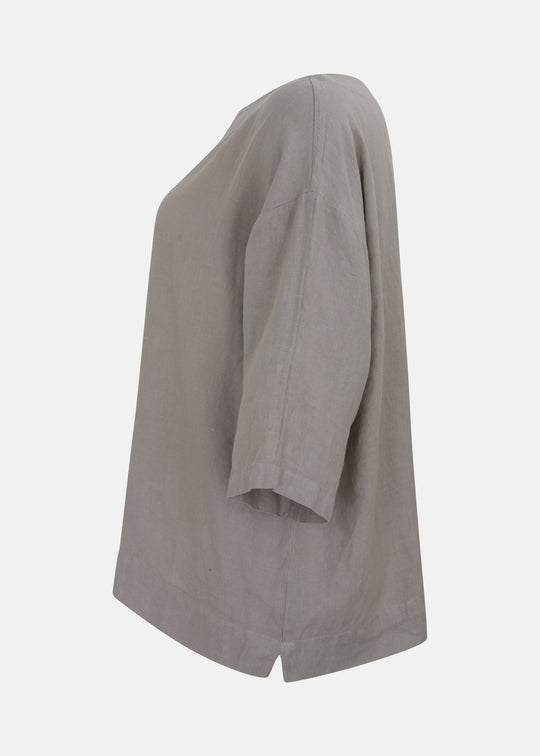 Bryn Walker Light Linen Resort shirt in Nebbia — NEBBIA