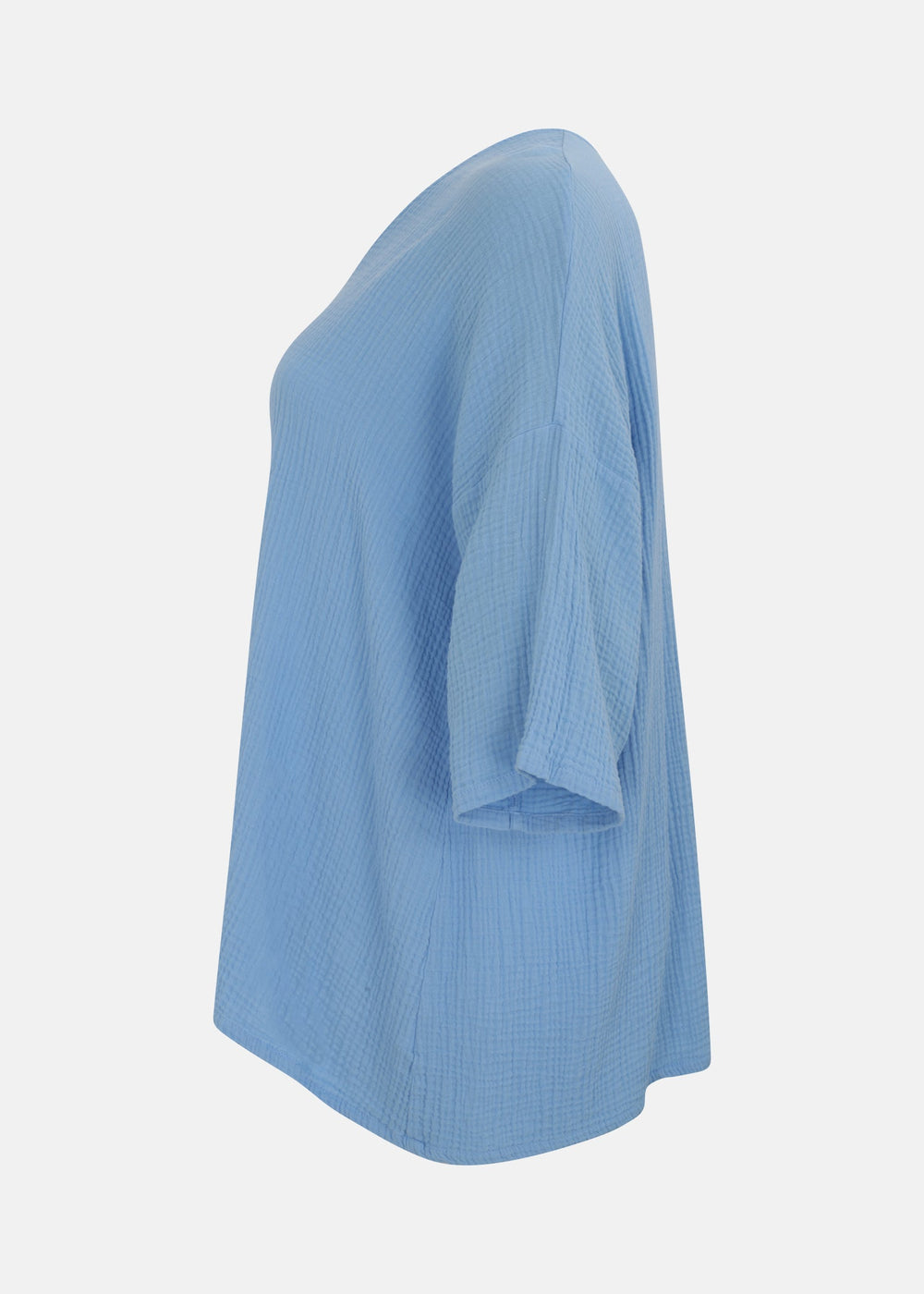 Bryn Walker Cotton Gauze Bax V Neck Top in Estro — ESTRO