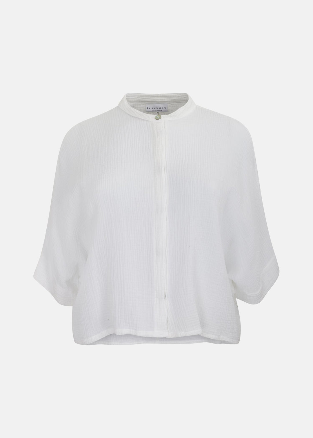 Bryn Walker Cotton Gauze Joe Shirt in White — WHITE