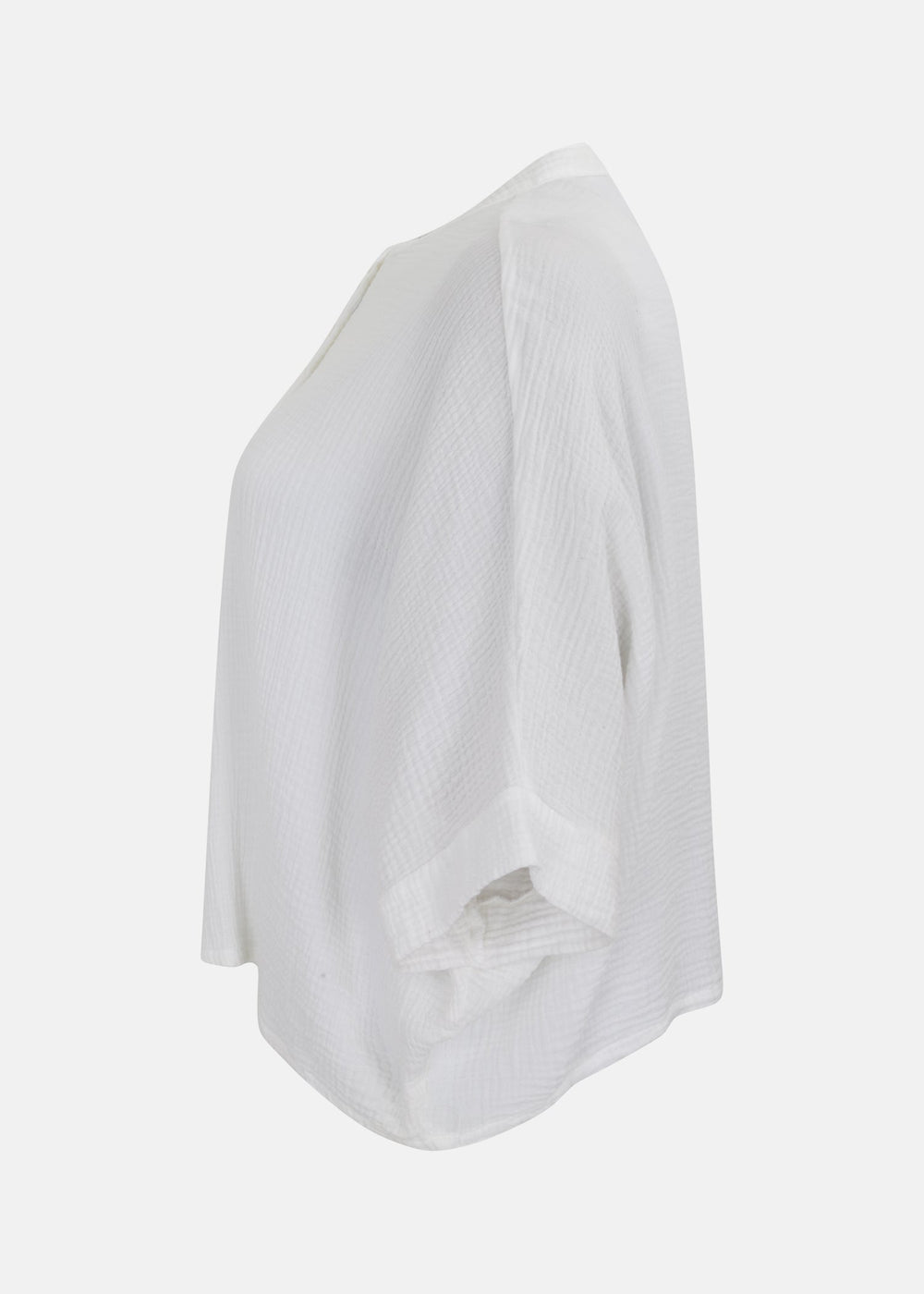 Bryn Walker Cotton Gauze Joe Shirt in White — WHITE