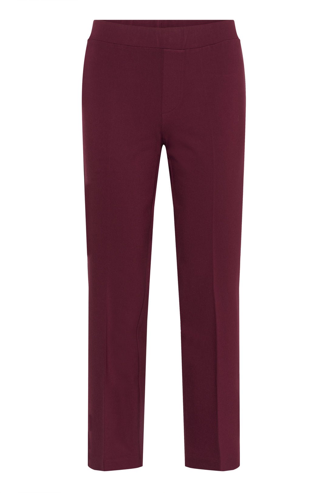 Part Two Ponta Easy Fit Comfort waist straight leg ankle pull on pant in Tawny Port