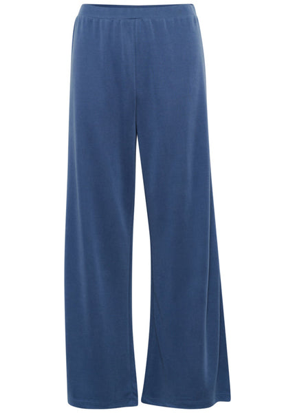 frotn view of Part Two Timbrell Soft Tencel Pant in Blue