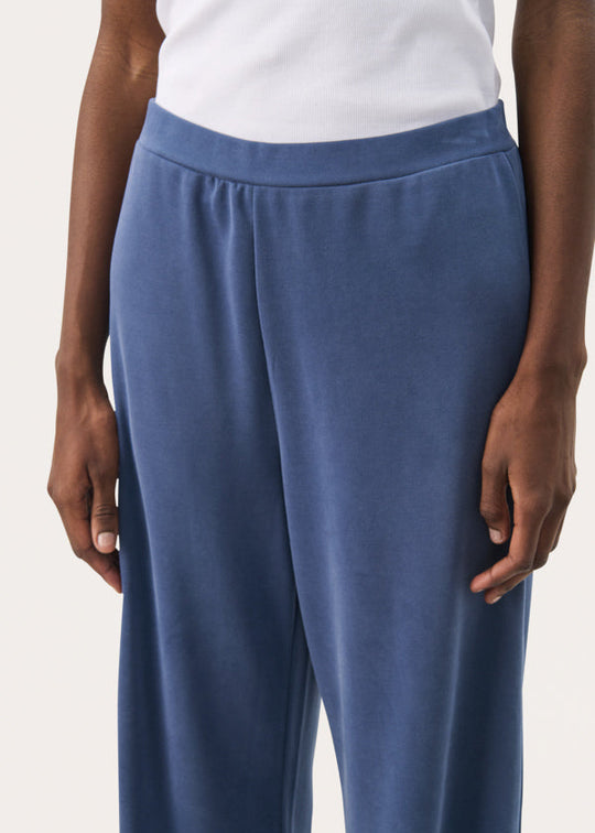 front view of Part Two Timbrell Soft Tencel Pant in Blue