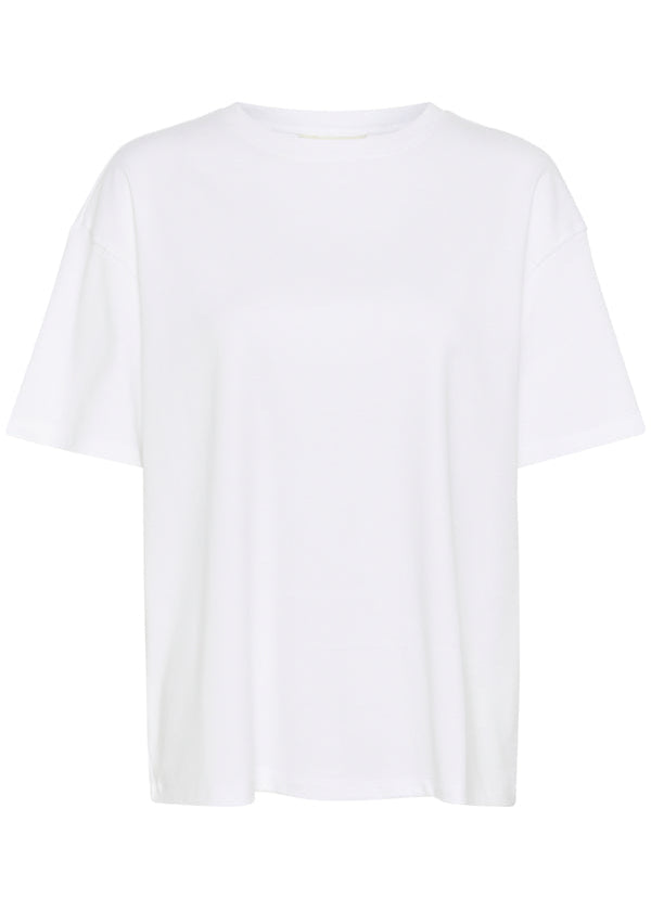 White t-shirt on a white background
