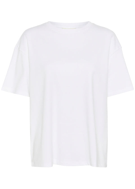 White t-shirt on a white background