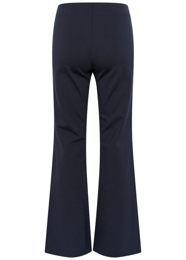 back view of Part Two Naena Pull On Flared Pant in Midnight