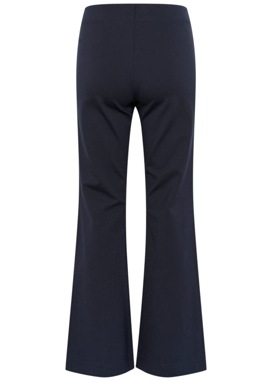 back view of Part Two Naena Pull On Flared Pant in Midnight