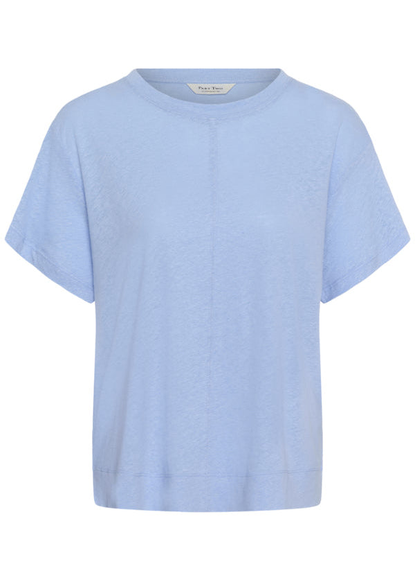 Light blue t-shirt on a white background