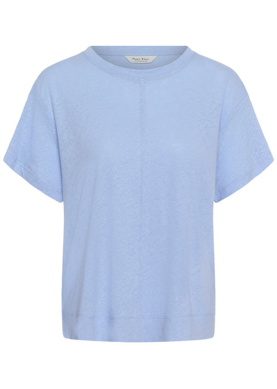 Light blue t-shirt on a white background