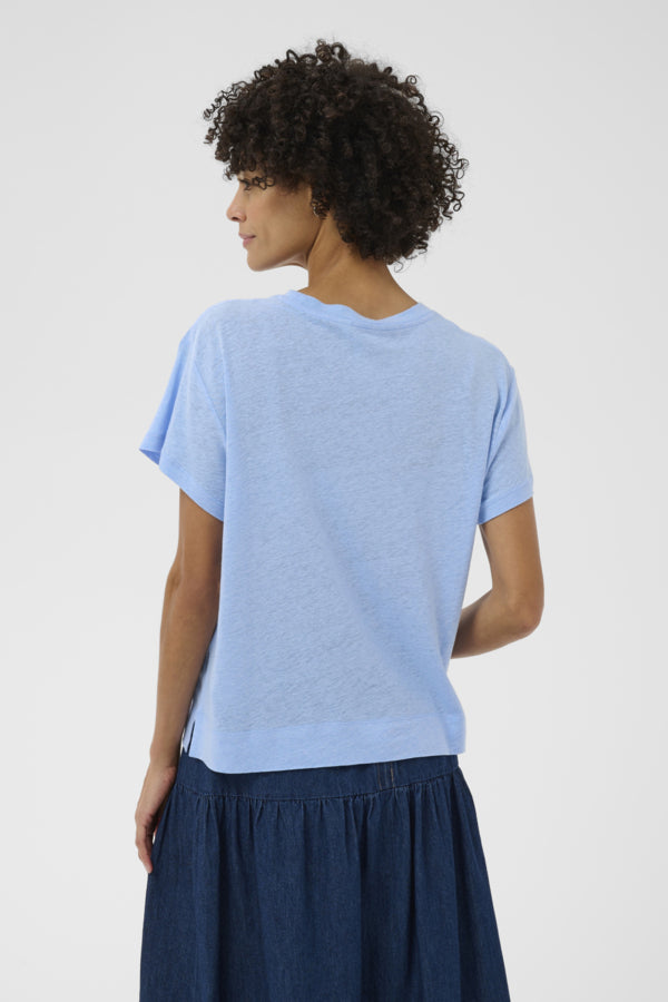 Part Two Anemona Seam Front Boxy Tee in Serenity