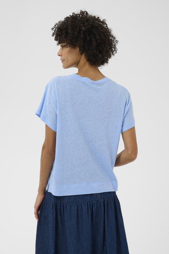Part Two Anemona Seam Front Boxy Tee in Serenity