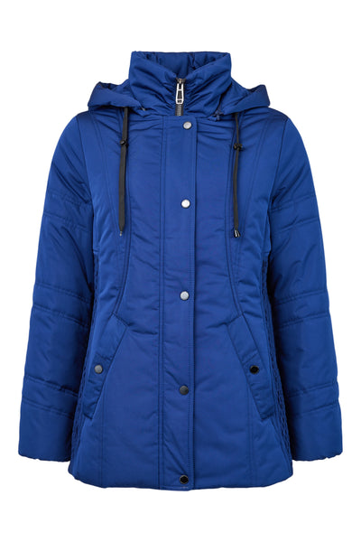 Frandsen Technical Down Shaped Quilted Coat in Royal Blue