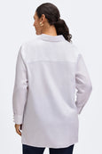 Foxcroft Large Pearl Button Cuff Shirt in White