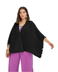 Mat Plisse Pleated Cover Up in Black