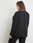 Samoon Single Breasted Blazer in Black