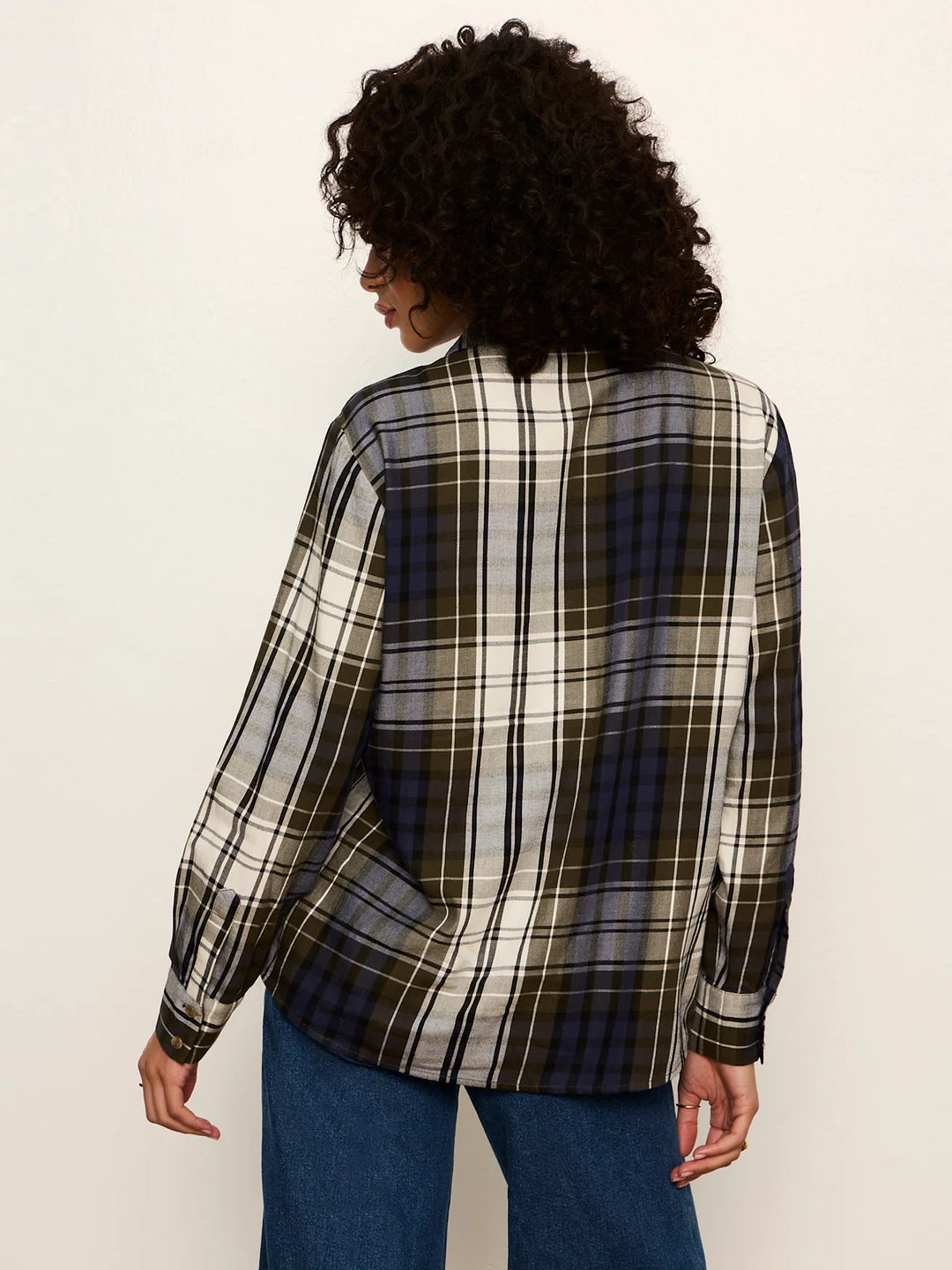 Sanctuary The City Plaid Shirt in Forest Plaid