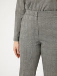 Marina Rinaldi Edwige Prince of Wales Check Pant in Blk/Wht