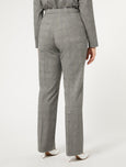 Marina Rinaldi Edwige Prince of Wales Check Pant in Blk/Wht