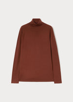 front view of plus size Marina Rinaldi Fatima Long Sleeve Extra fine Wool Cashmere Sweater in Camel