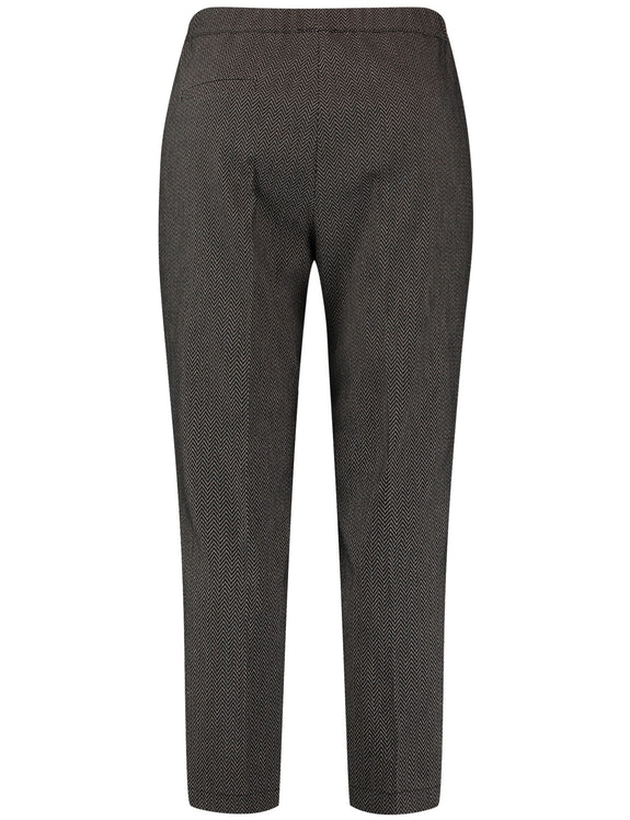 Samoon Stretch Herringbone Slim Leg Mia Pant