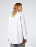 Marina Rinaldi Ape Poplin blouse with Embellished detail in Optic White