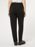 Marina Rinaldi Conico Knit Drawstring Pant in Black