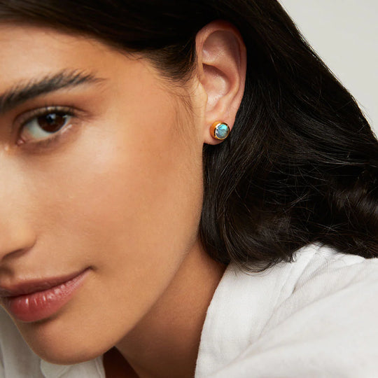 Dean Davidson Signature Midi Studs in Labradorite/Gold