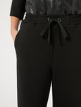 Marina Rinaldi Cosetta Jersey Scuba Ankle Pant in Black