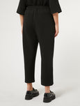 Marina Rinaldi Cosetta Jersey Scuba Ankle Pant in Black