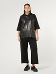 Marina Rinaldi Cosetta Jersey Scuba Ankle Pant in Black