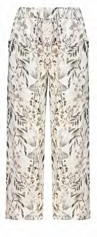 Alembika Print Linen Crop Pant in Flora