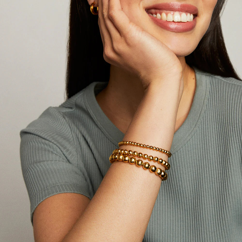 Dean Davidson Signature Small Beaded Bracelet in Gold
