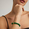 Dean Davidson Signature Beaded Ethos Stretch Bracelet in Green Onyx/Gold