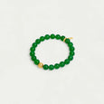 Dean Davidson Signature Beaded Ethos Stretch Bracelet in Green Onyx/Gold