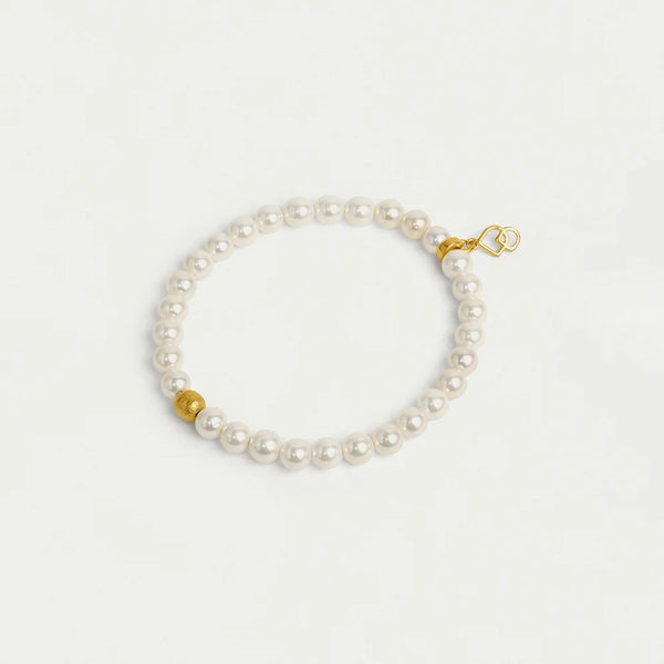 Dean Davidson Midi Pearl Bracelet in Gold Pearl