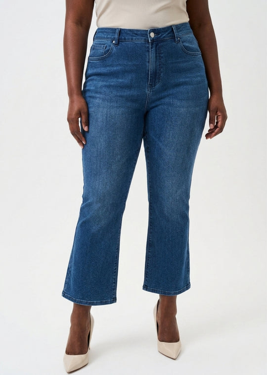 Joseph Ribkoff Classic Straight Fit Stretch Jeans In Denim Medium Blue