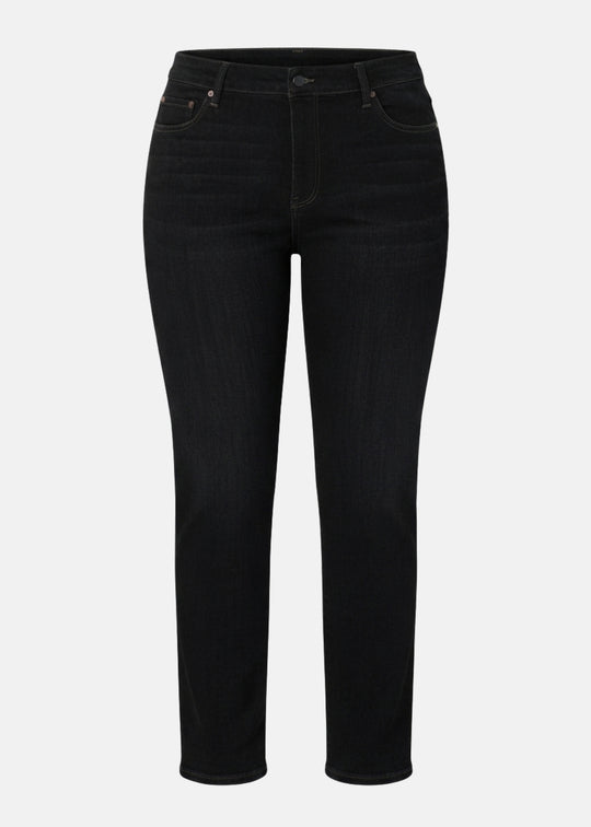 Liverpool Rowan High Rise Comfort Straight Leg Jean in Crow-Stone