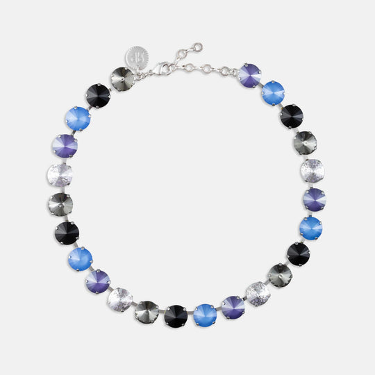 Rebekah Price Cooper Rivoli Necklace in Blue Silver