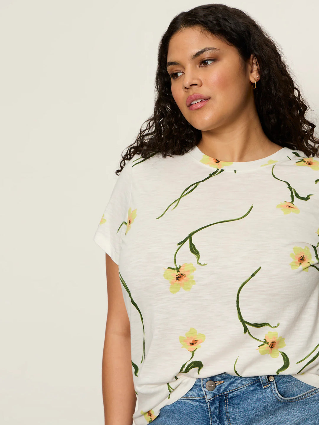 Sanctuary The Perfect Tee in Lemon Meadow